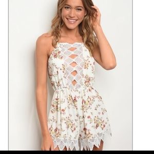 NWOT Floral Romper